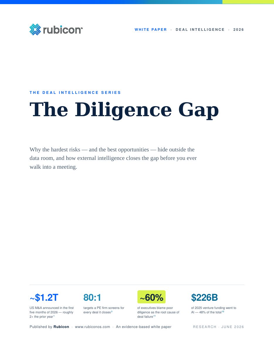 The Diligence Gap white paper cover